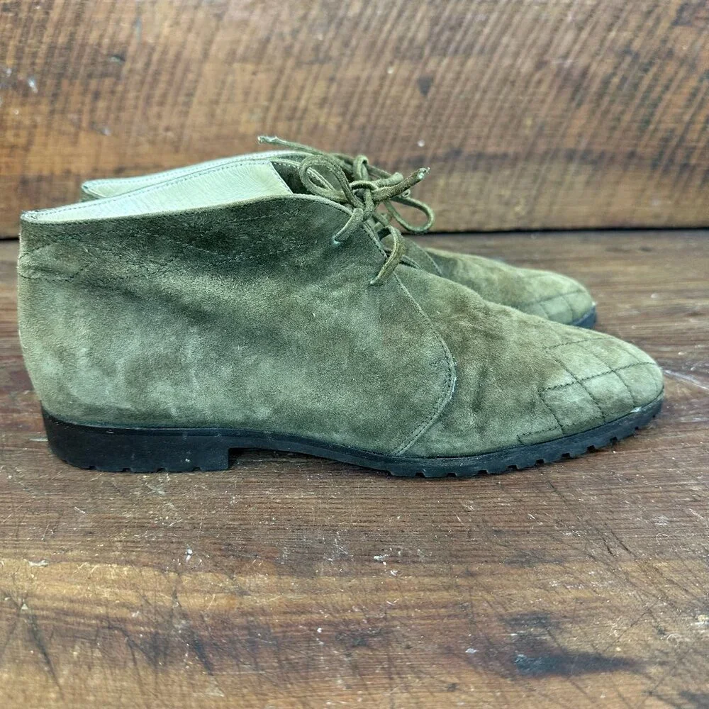 Cole Haan Green Suede Chukka Style Boot 7.5